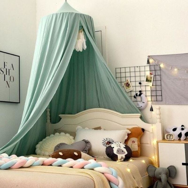 Ciel-de-lit-bebe-vert-eau