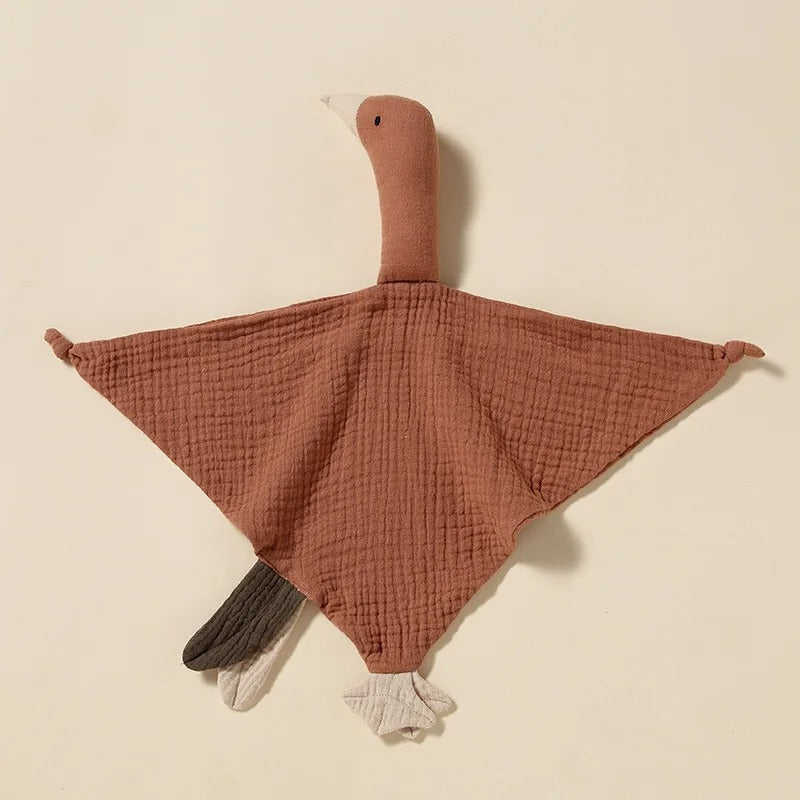 Doudou-oie-marron