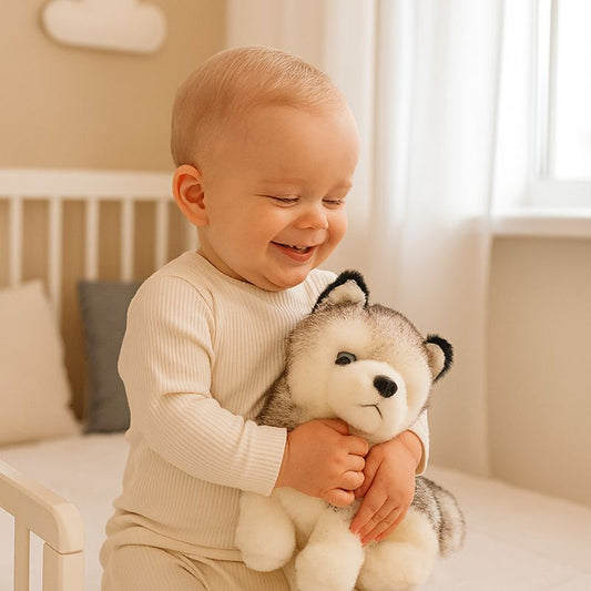 Peluche_chien_husky_blanche