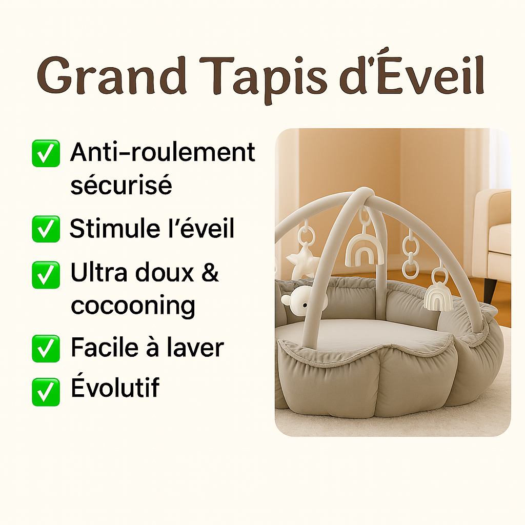 Tapis d'éveil bébé 5 en 1