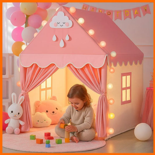 Tente-enfant-rose-bebe