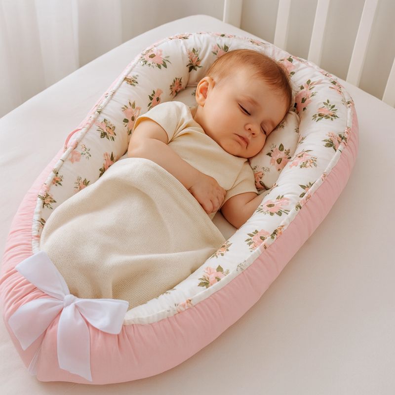 Cocon_bebe_rose_fleurs