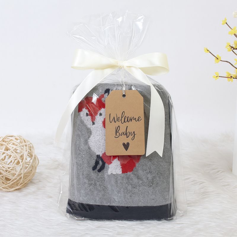 Couverture_bebe_Renard_grise_cadeau