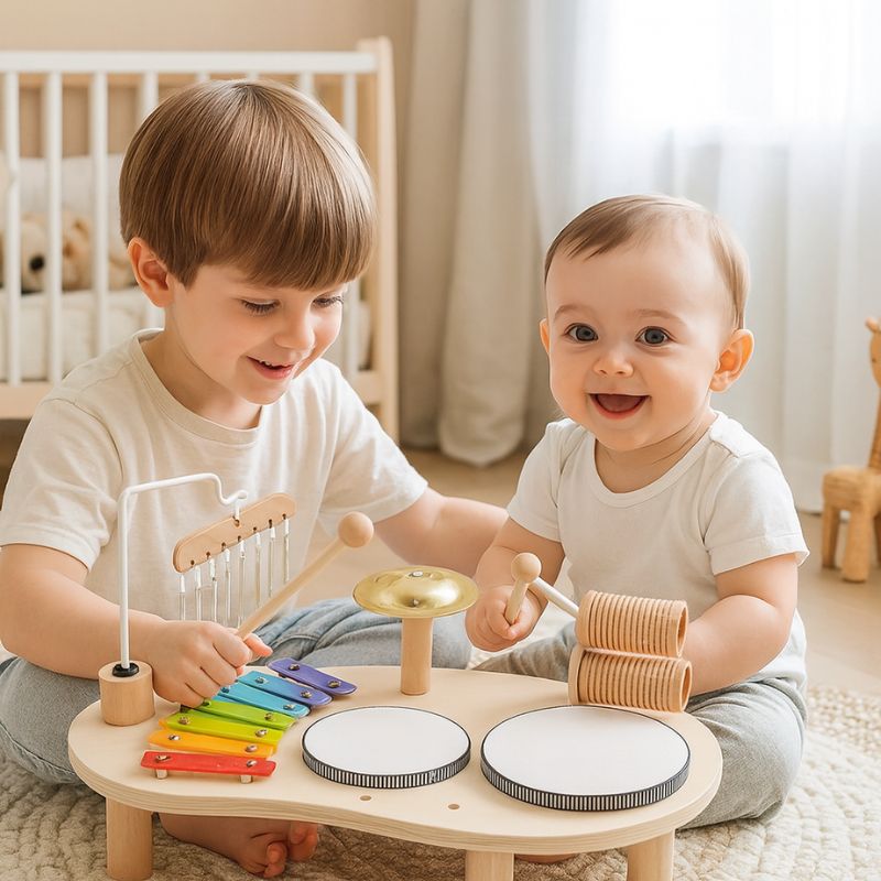 Jouet-en-bois-table-de-musique-8-sons