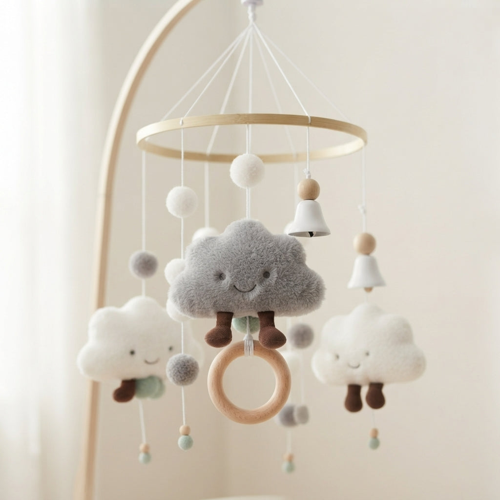 Mobile-lit-bebe-nuages-grises