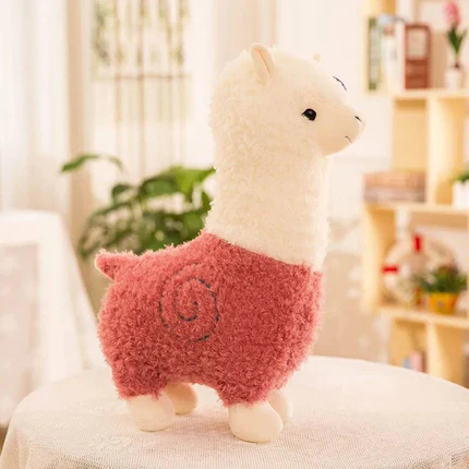 Peluche-Alpaga-Rose