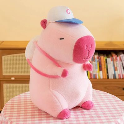 Peluche-Capybara-roses