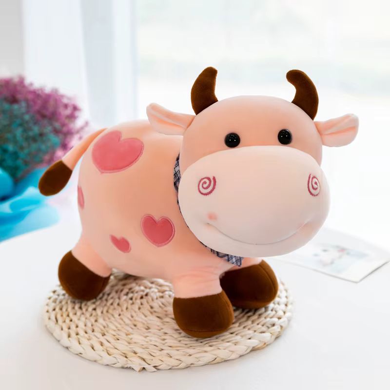 Peluche-Vache-Rose