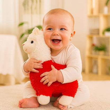 Peluche-alpaga-rouge