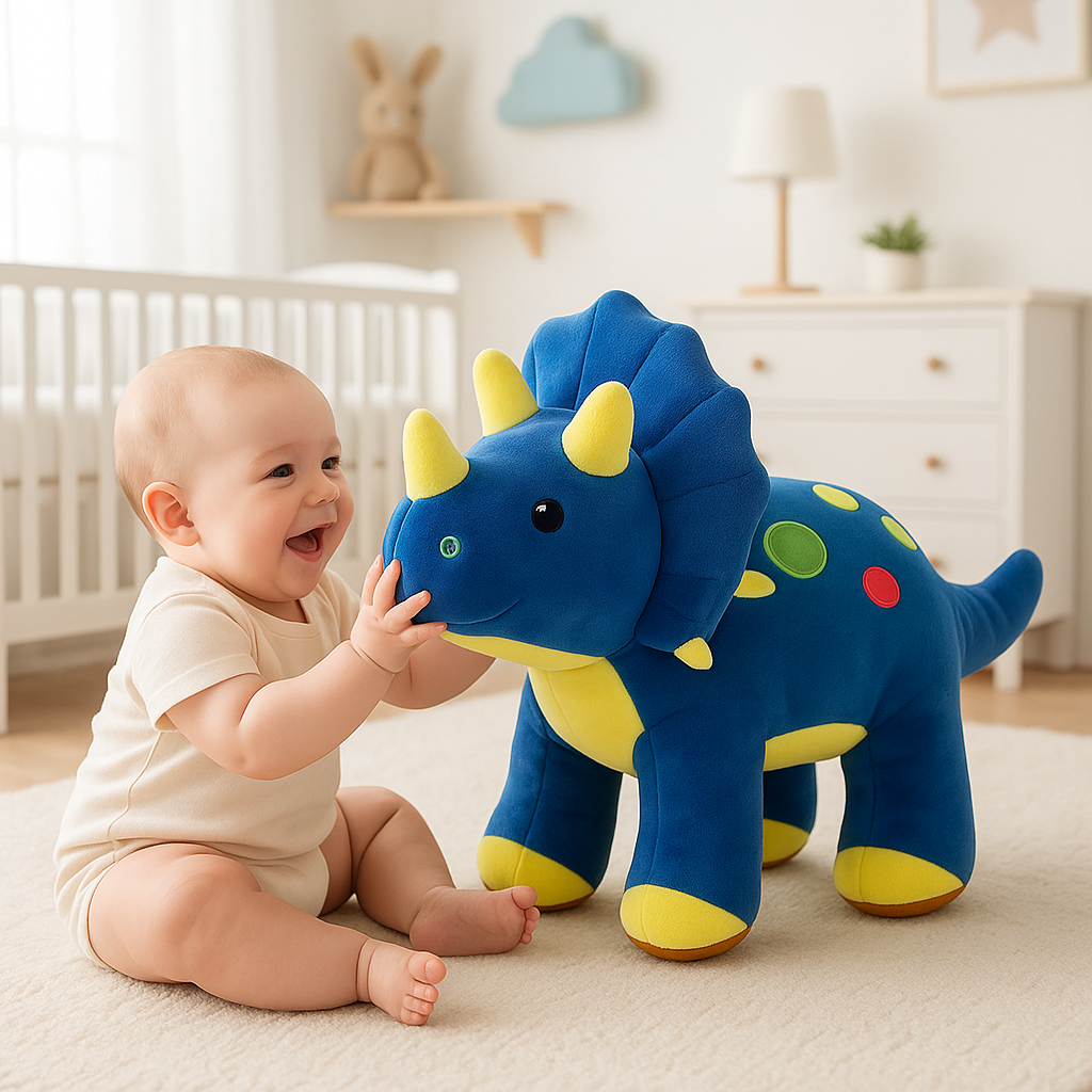 Peluche-dinosaure-bleu