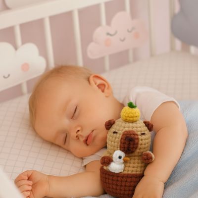 Peluche_Capybara_en_crochet_dodo_bain