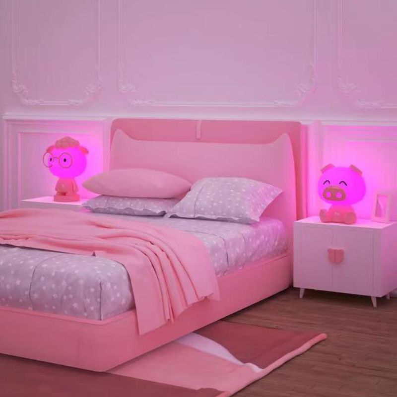 Veilleuse-Lapin-Rose