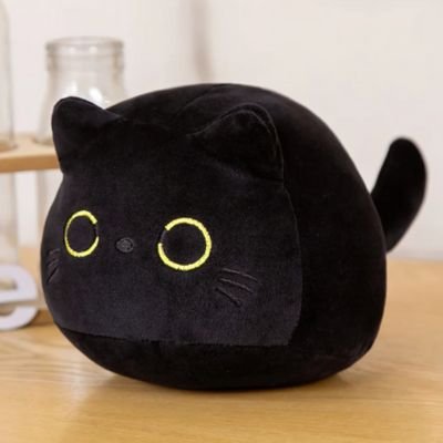Peluche chat noir doudou