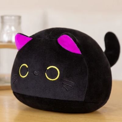 Peluche chat violet
