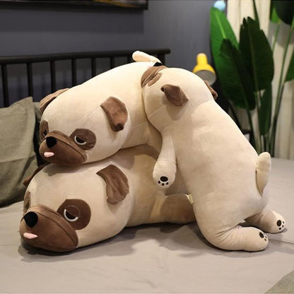 Peluche chien coussin