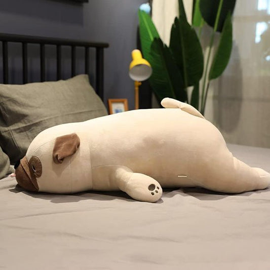 Peluche chien marron