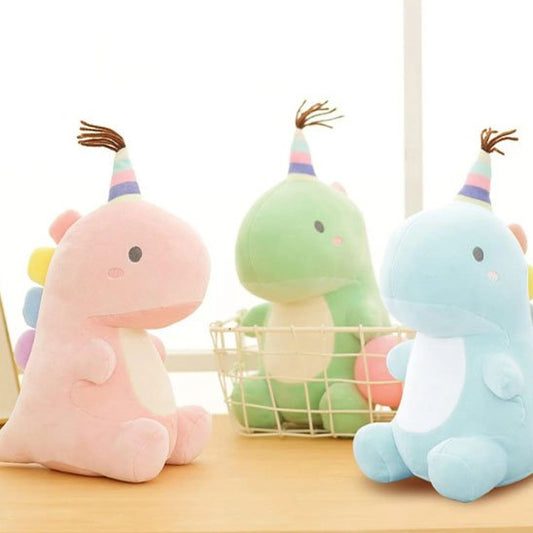 Peluche dinosaure bleu