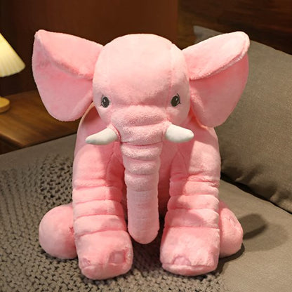 peluche elephant rose claire