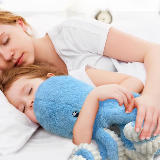 Peluche pieuvre sommeil