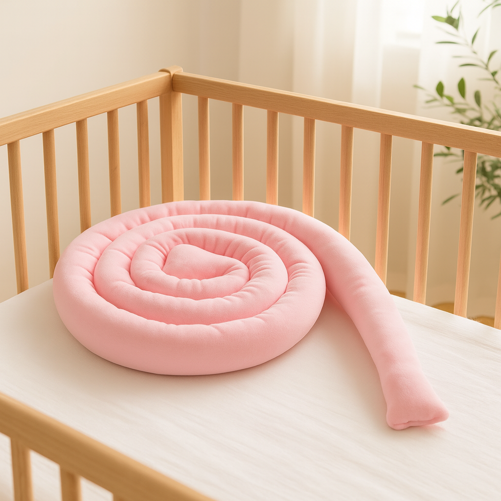 tour de lit rose berceau