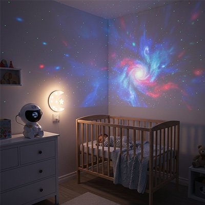 Veilleuse projection bébé