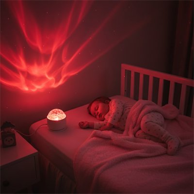 Veilleuse projection rouge